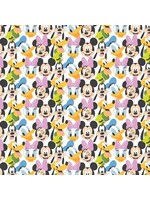 Camelot Fabrics Mickey Mouse - Play All Day - White