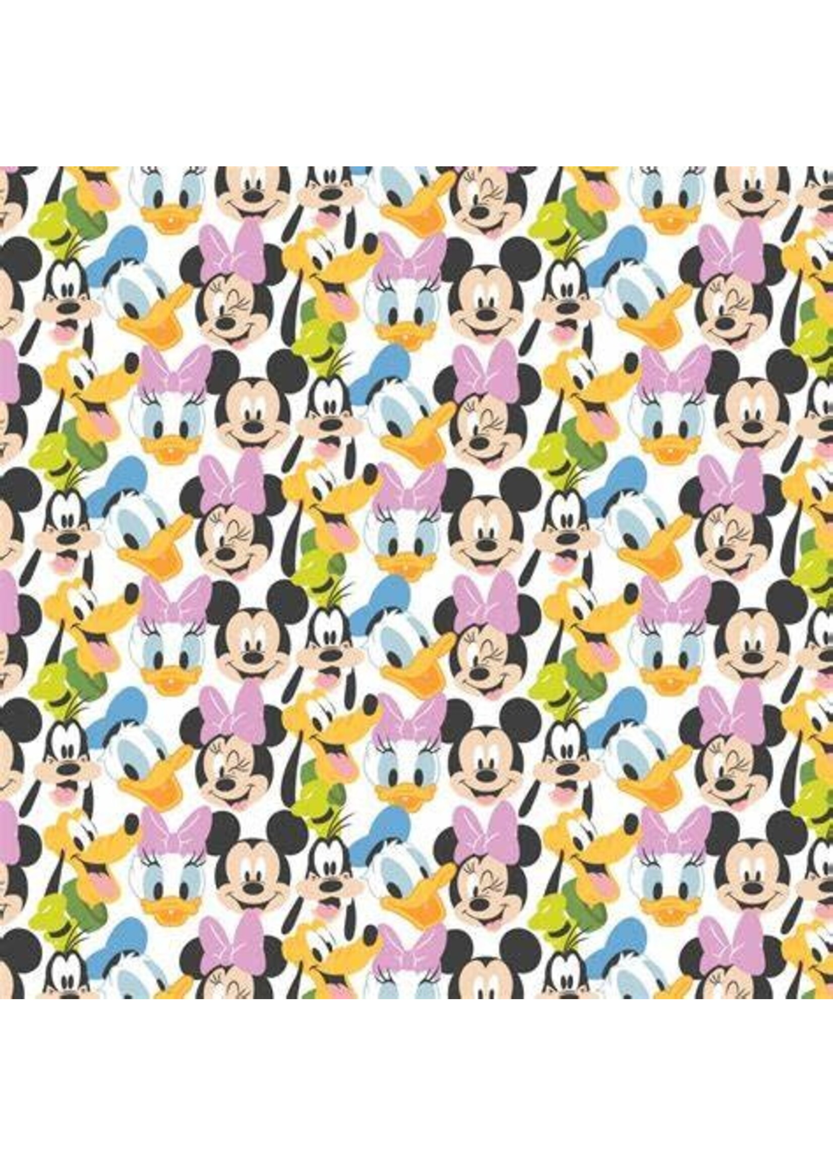 Camelot Fabrics Mickey Mouse - Play All Day - White