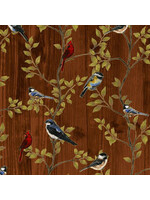 Hoffman Fabrics Harvest Homecoming - Brown - Coupon - 95 cm x 110 cm