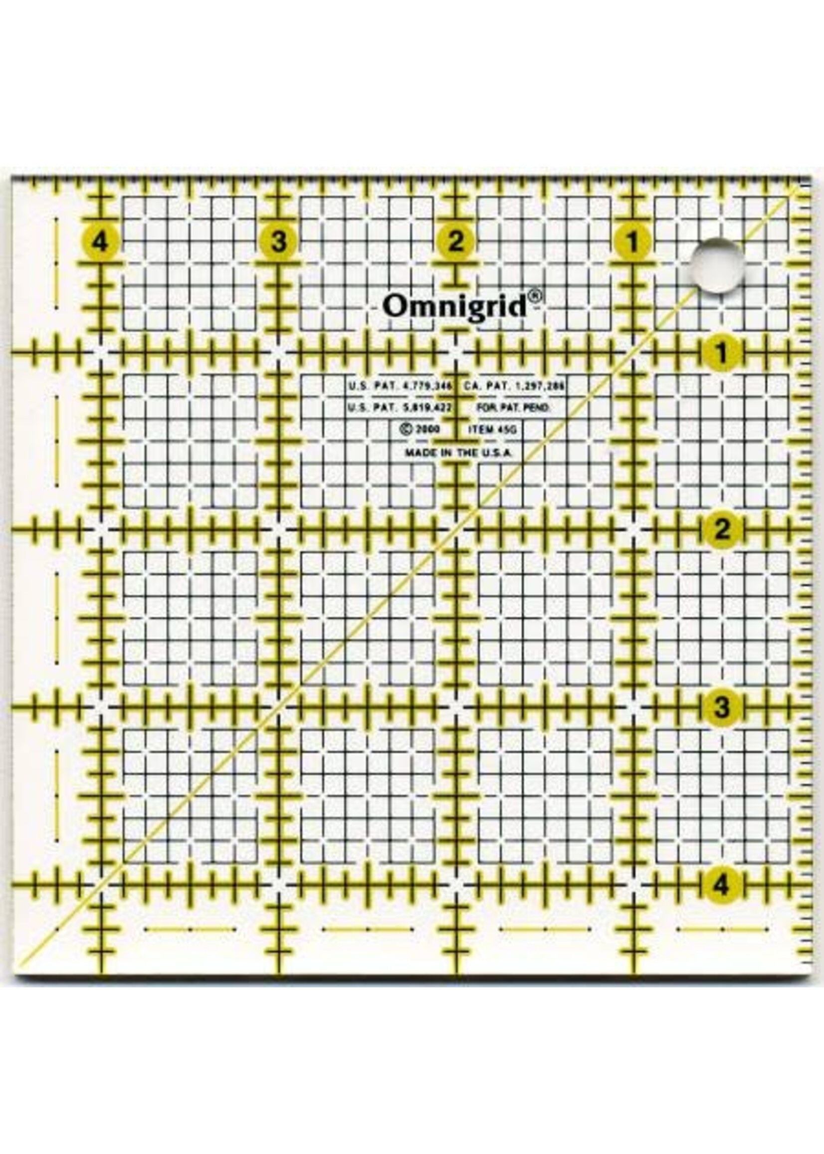 Omnigrid Liniaal - Square - 4,5 inch