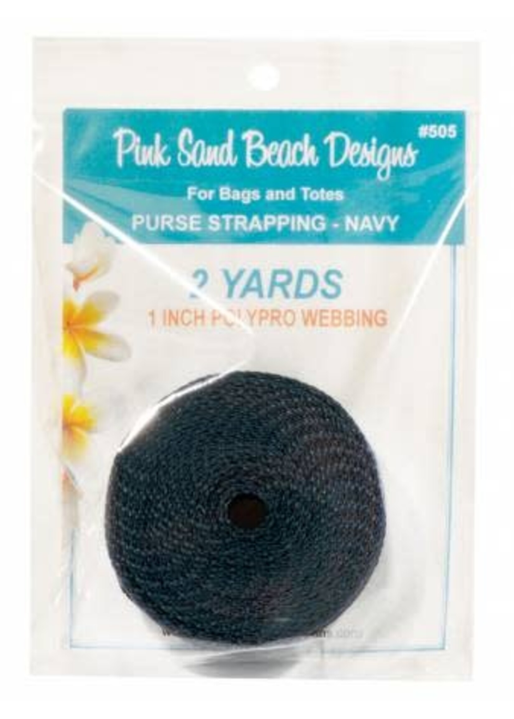 Pink Sand Beach Designs Keperband - Navy - 2 yard