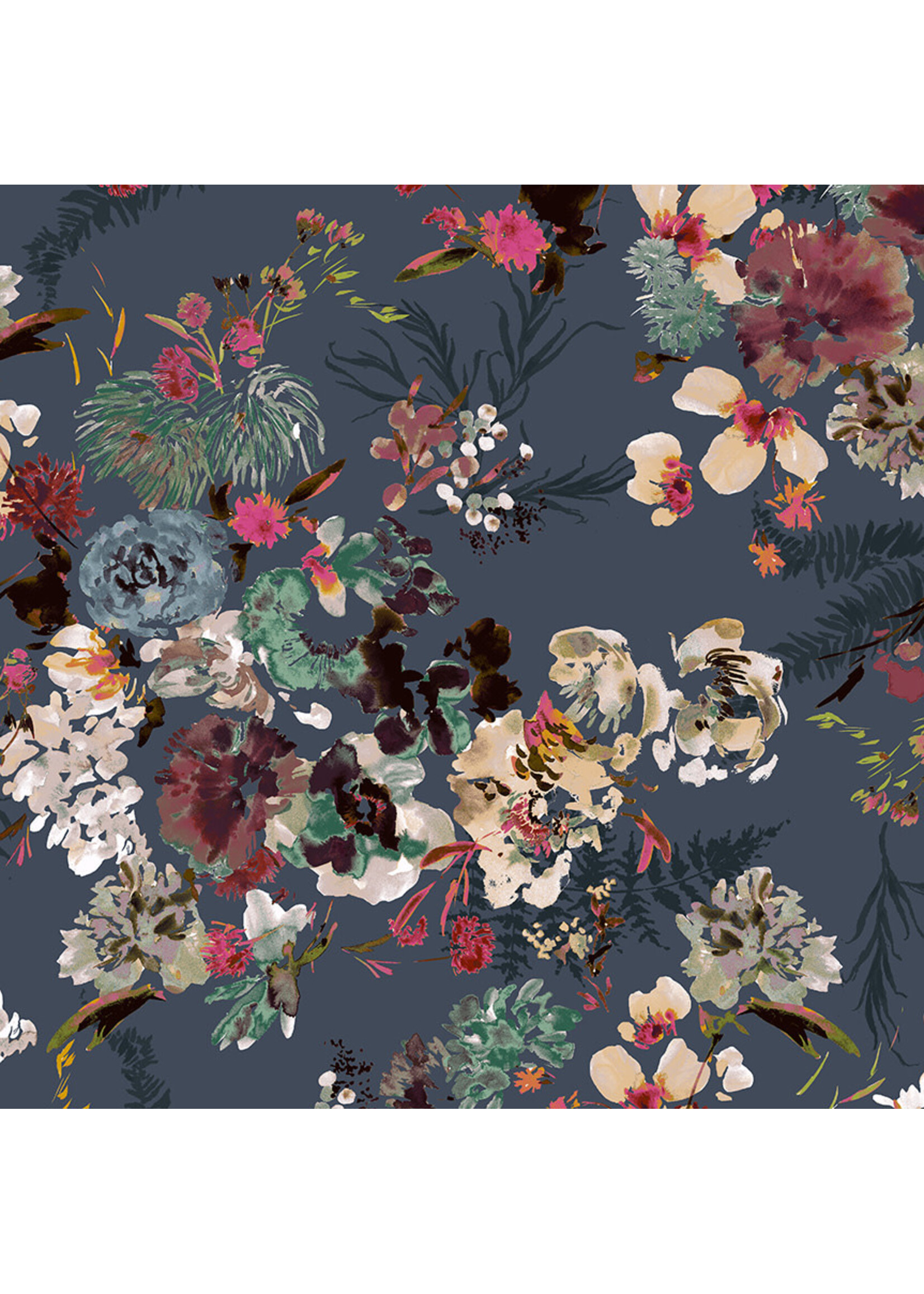 Windham Fabrics Perennial - Flora - Slate - 804D10