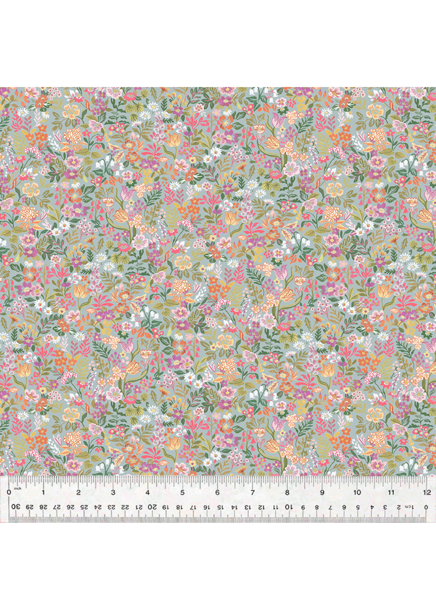 Windham Fabrics Robin - Ditsy Garden - Grey - 84310