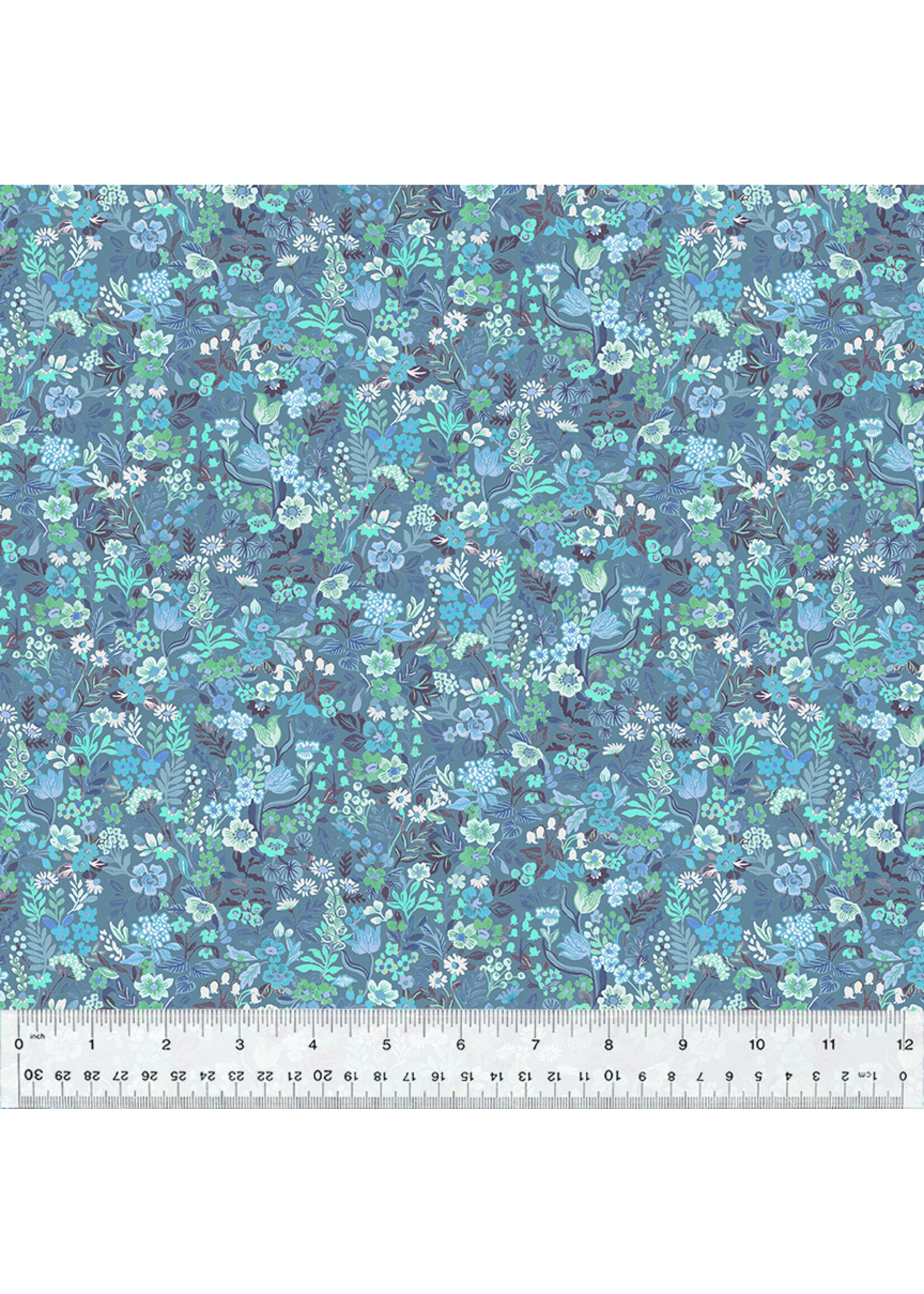 Windham Fabrics Robin - Ditsy Garden - Robins Egg - 8439