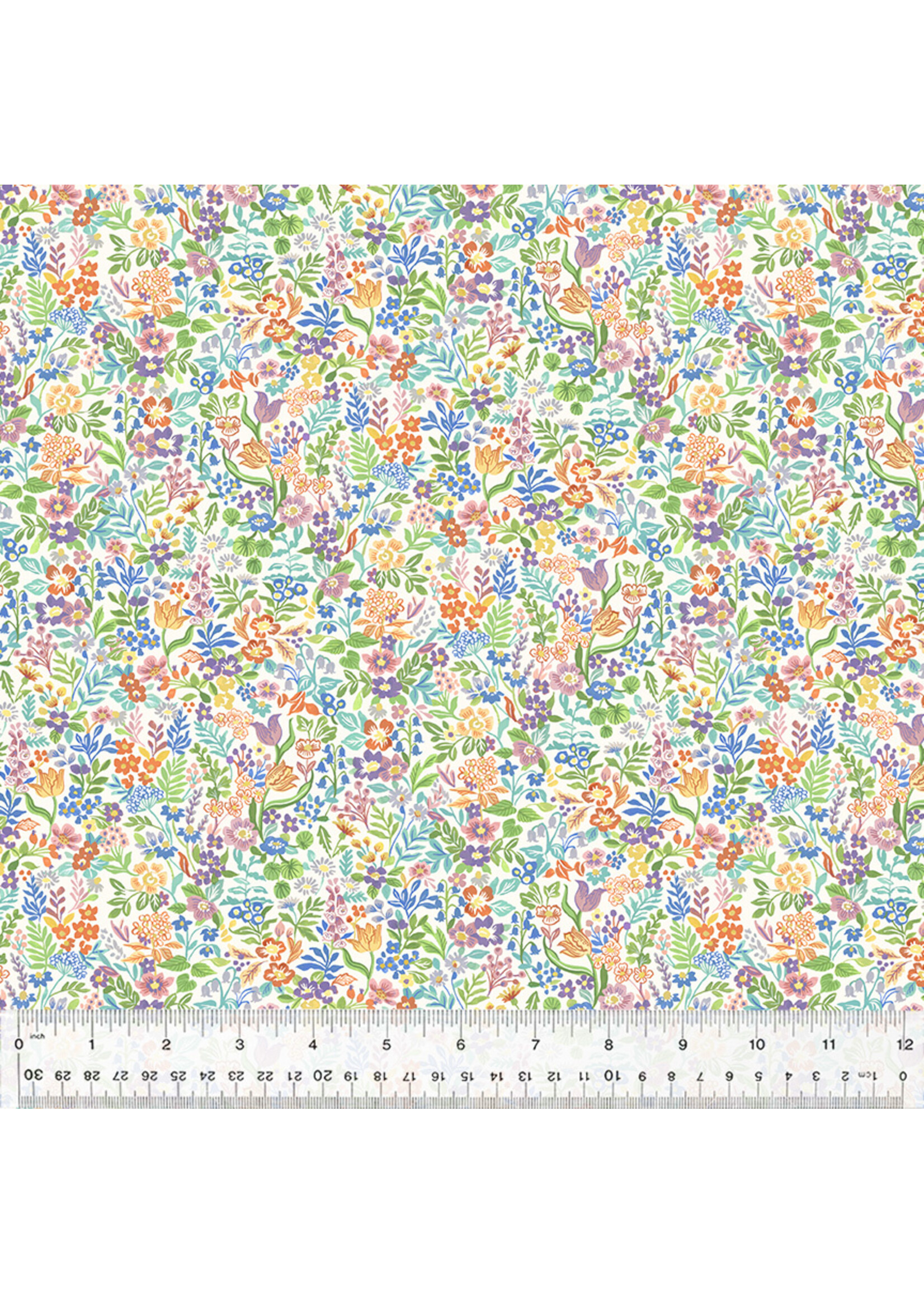 Windham Fabrics Robin - Ditsy Garden - Ivory - 8431