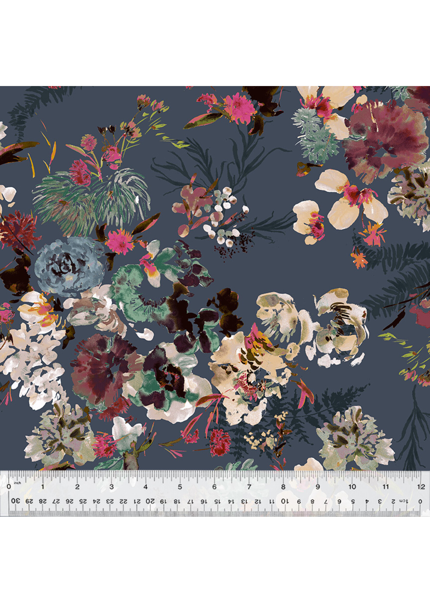 Windham Fabrics Perennial - Flora - Slate - 804D10