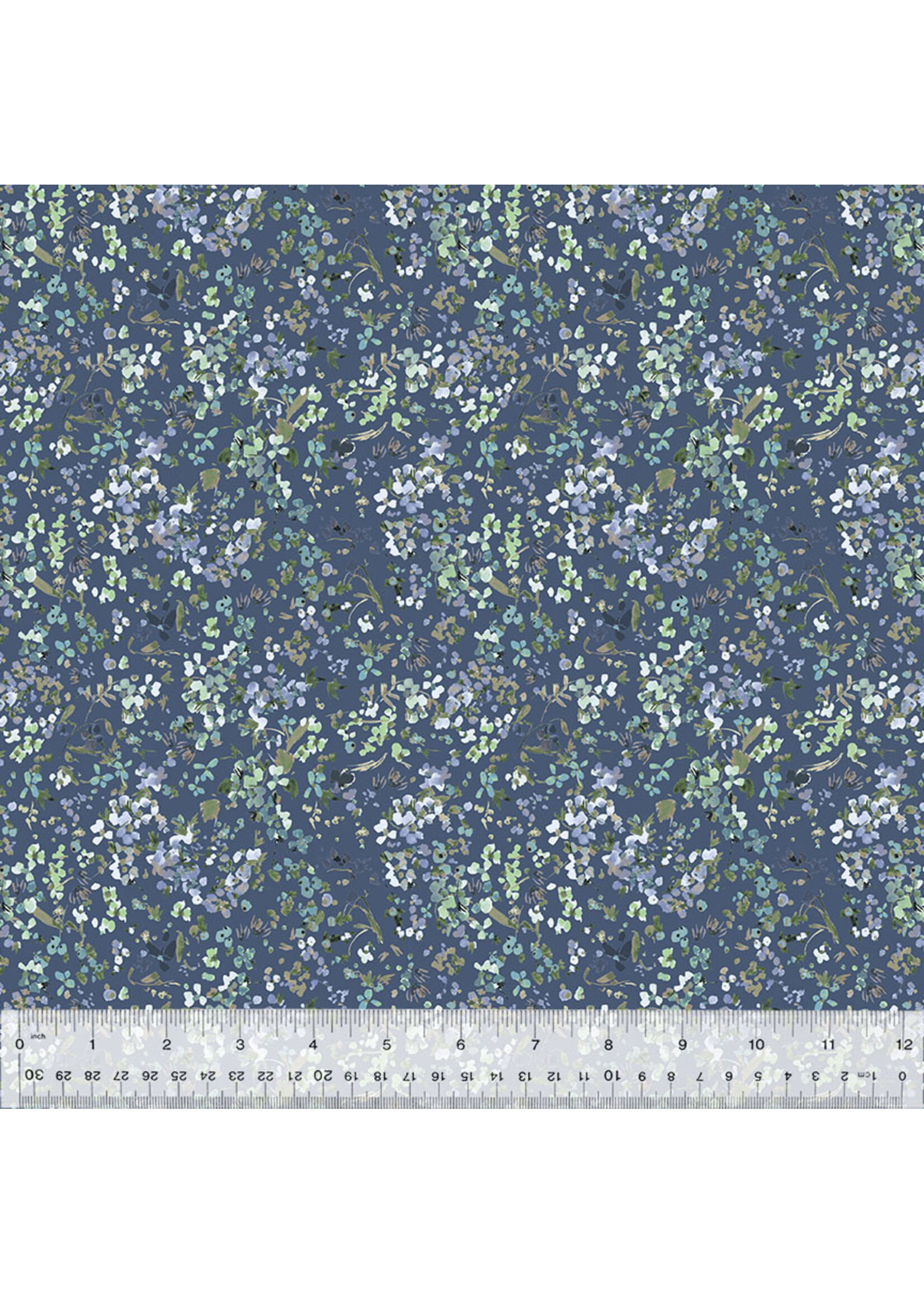 Windham Fabrics Floret - Wildflower - Blue Thistle - 380816