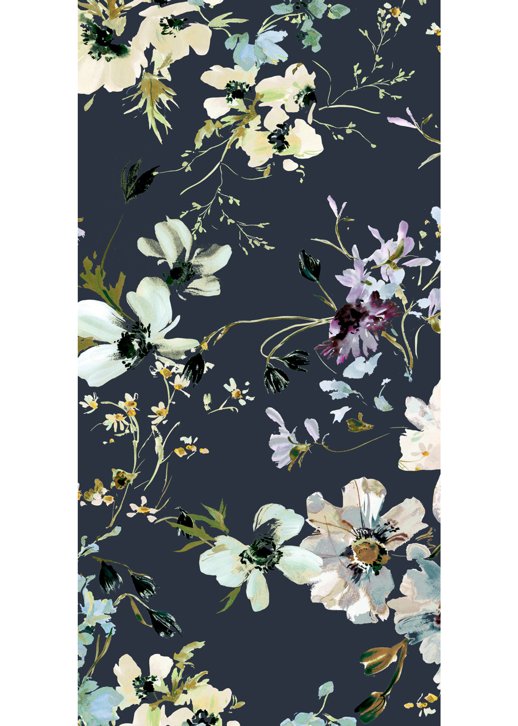 Windham Fabrics Perennial - Wild Anemone - Indigo - 784D3