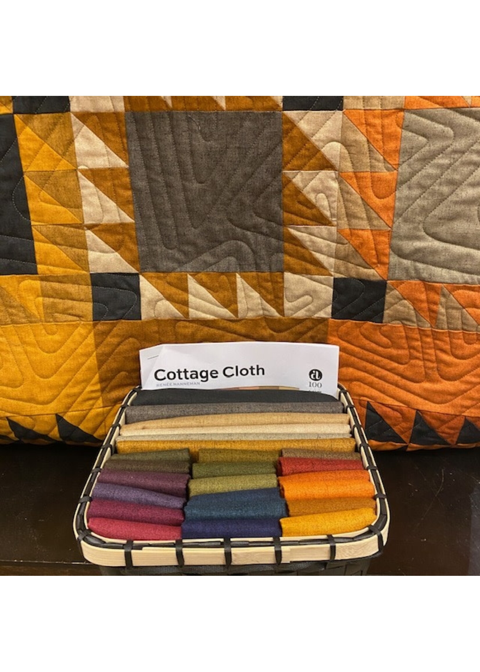 Makower Quilt - Cottage Cloth - Artisan Blanket - Stofpakket met patroon