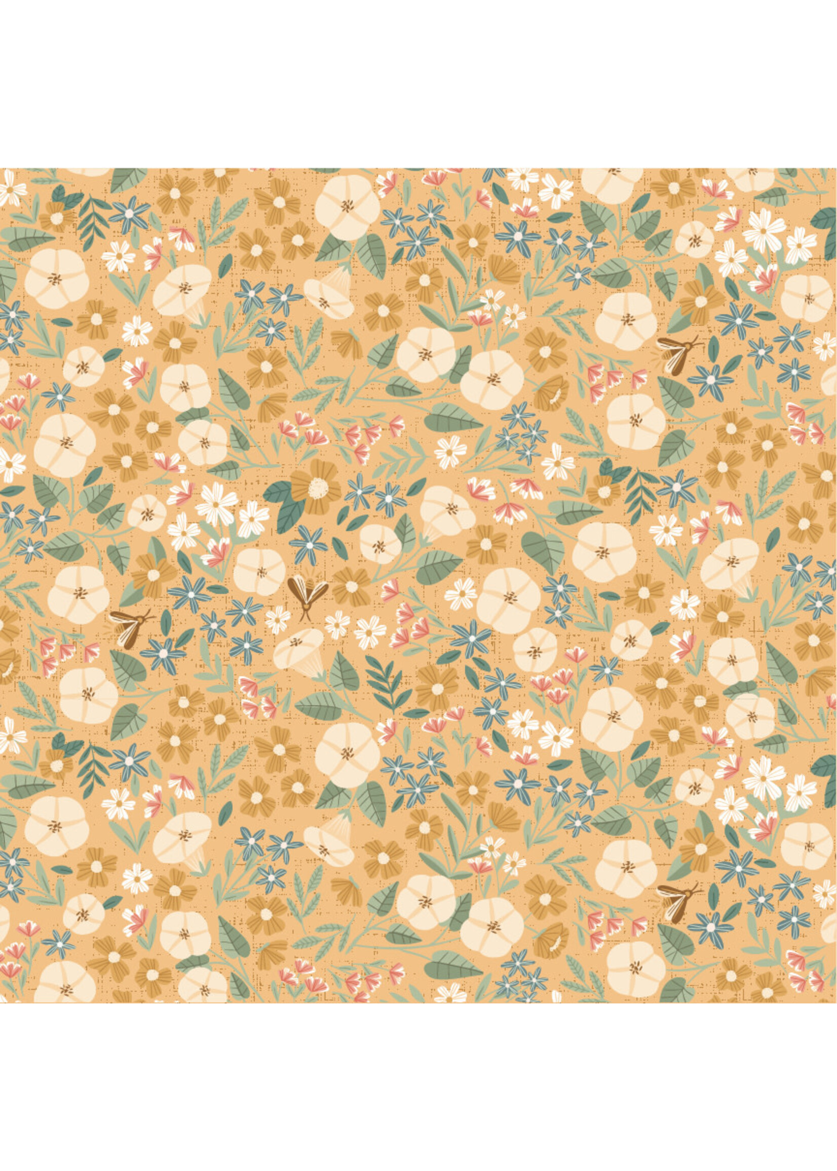 Poppie Cotton Poppie Cotton - Moonbeam Dreams - Moon Garden - Yellow - 23870