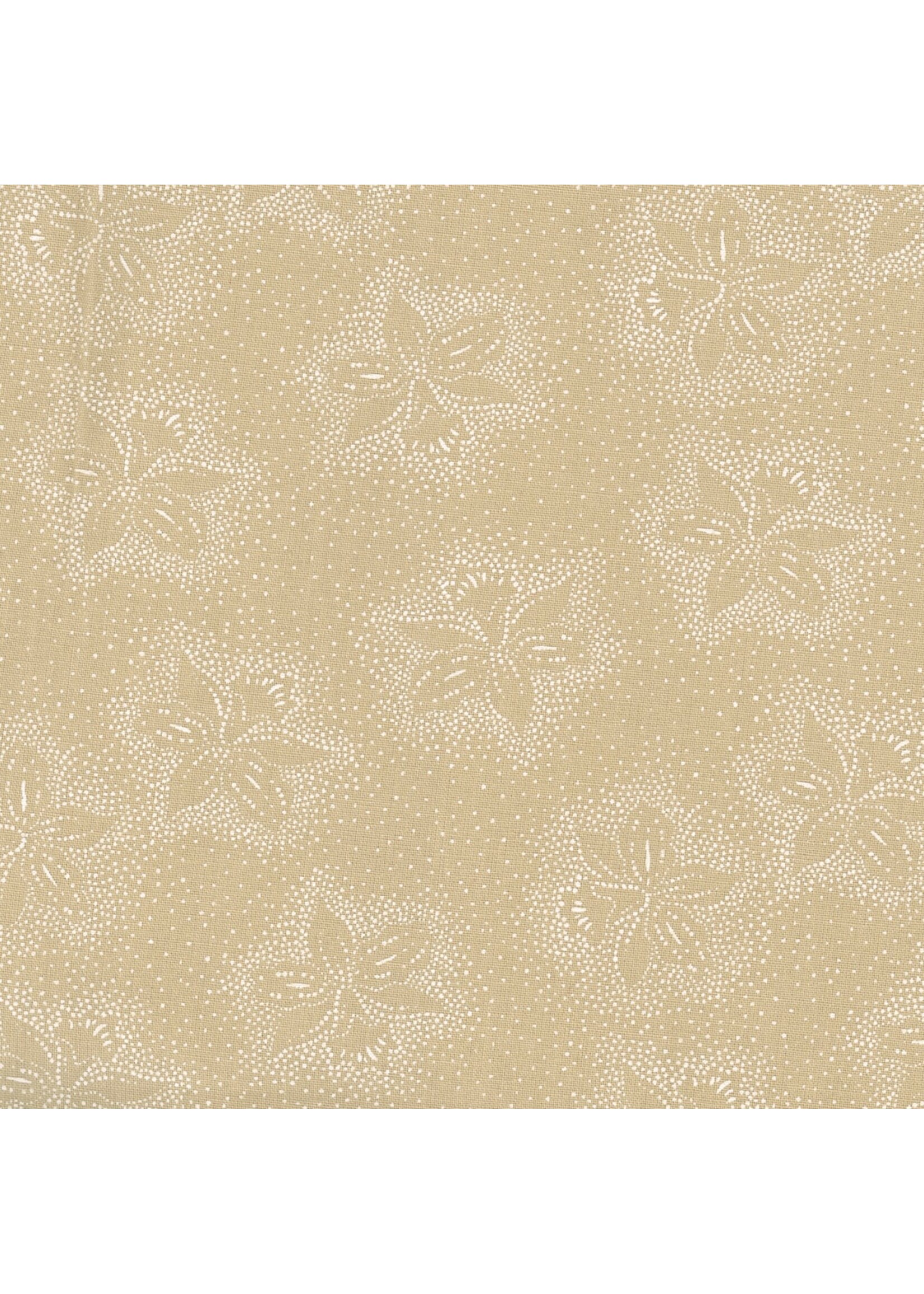 Basic Palette Tone on Tone - Dotted Floral - Teastain/White