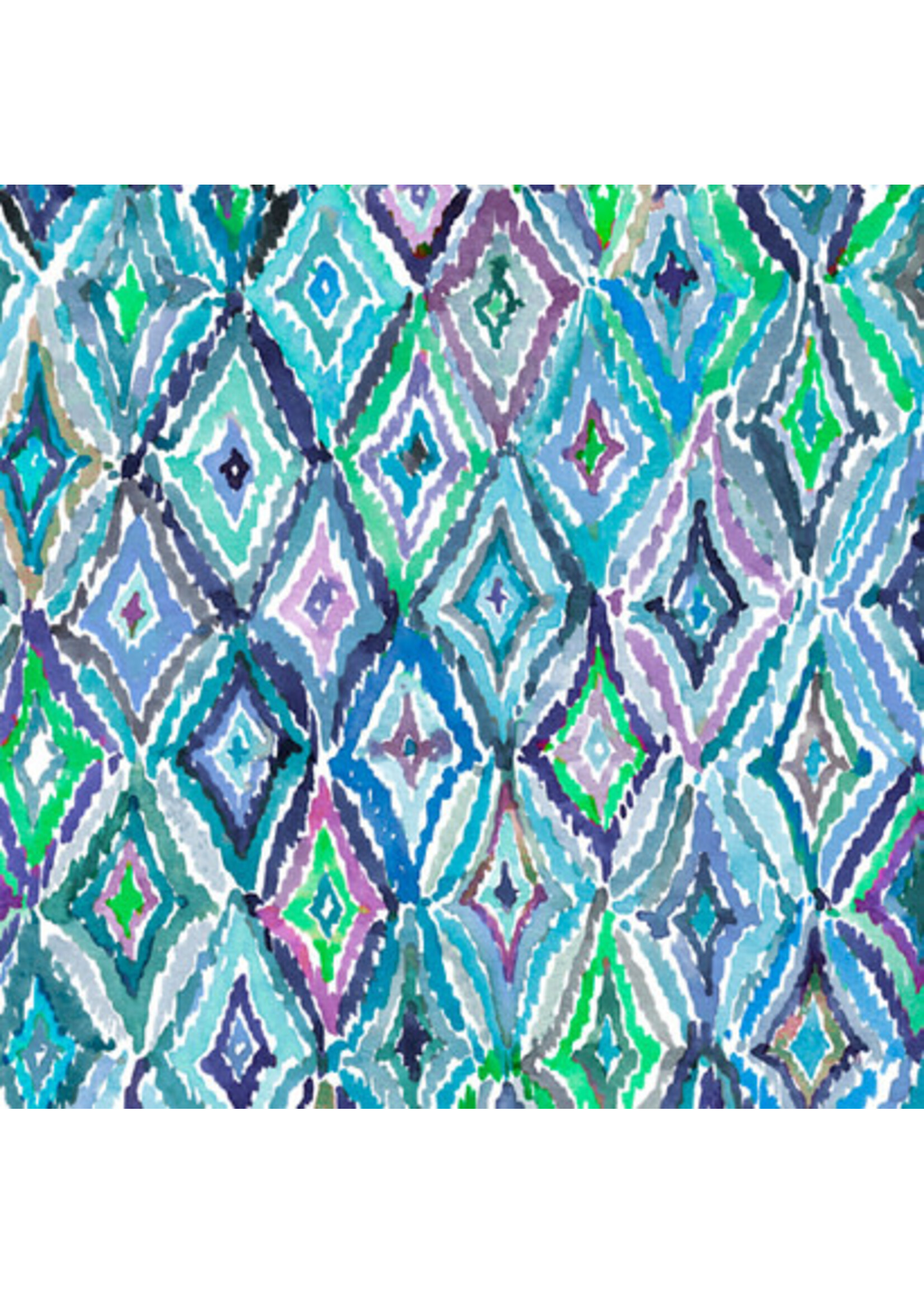 QT Fabrics In The Grove - Diamonds - Blue