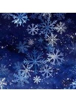 Hoffman Fabrics Snow Play - Salvia - Coupon - 100 cm x 110 cm