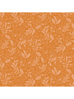 Benartex Studio Autumn Elegance - Garden Vine - Medium Tangerine - Coupon - 80 cm x 110 cm