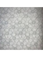 Quiltback - Daisy - White/Grey - Coupon - 170 cm x 275 cm