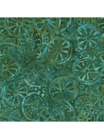 Timeless Treasures Tonga - Grapefruit - Emerald - Coupon - 100 cm x 110 cm