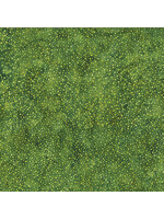 Hoffman Fabrics Bali Dots - Grass Green - Coupon - 80 cm x 110 cm