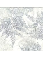 Hoffman Fabrics Bali Batik Skeleton Leaves - White Wash - Coupon - 100 cm x 110 cm