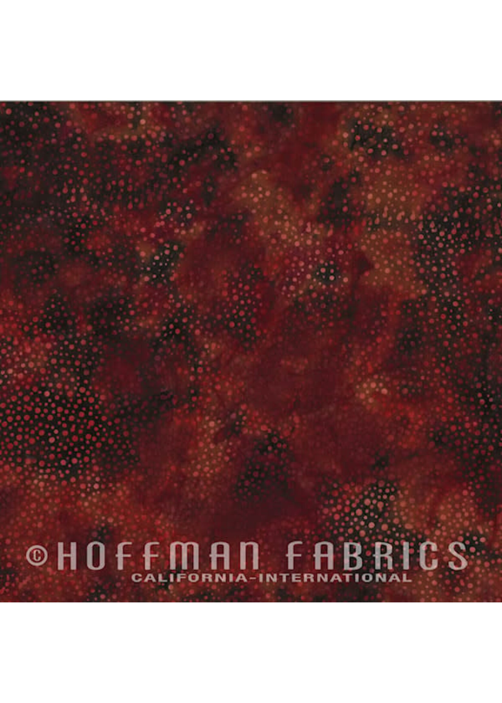 Hoffman Fabrics Bali Dots - Lava - 3019-168