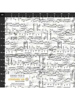 Stof Fabrics Black and White Notes - 4502-606