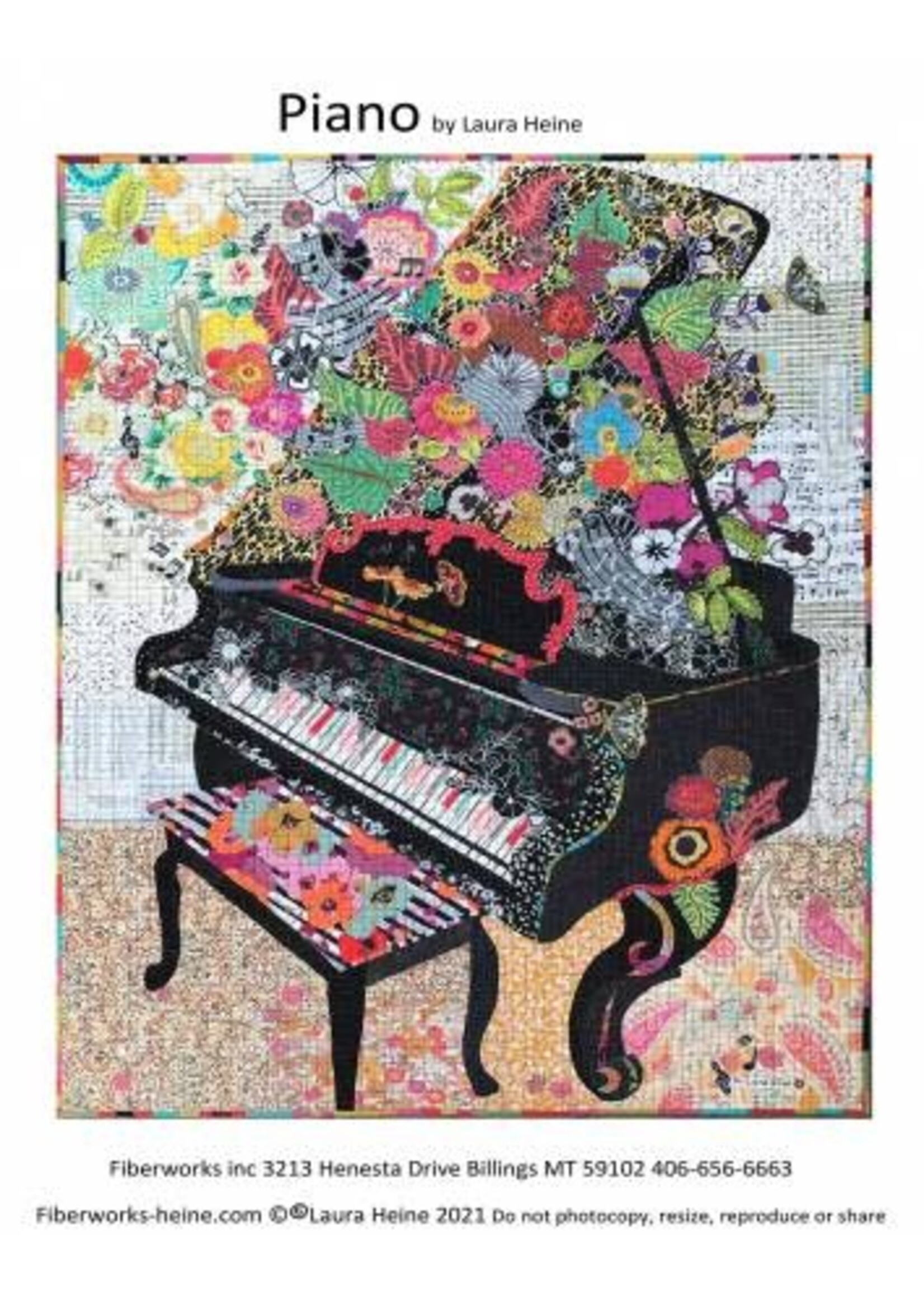 Laura Heine Patroon Collage - Piano