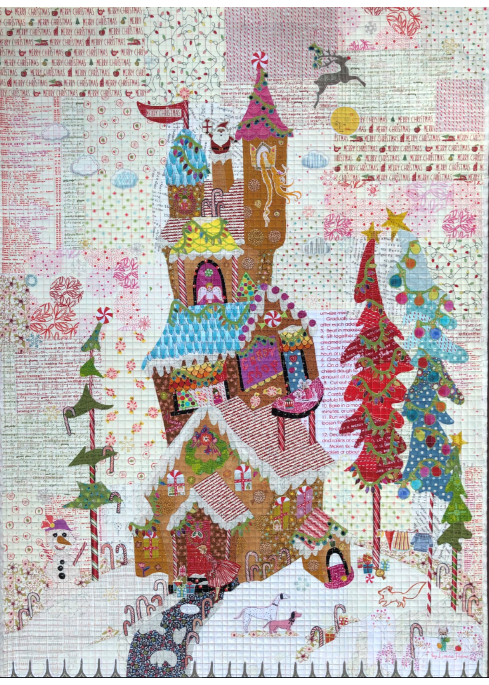 Laura Heine Patroon Collage - Gingerbread House