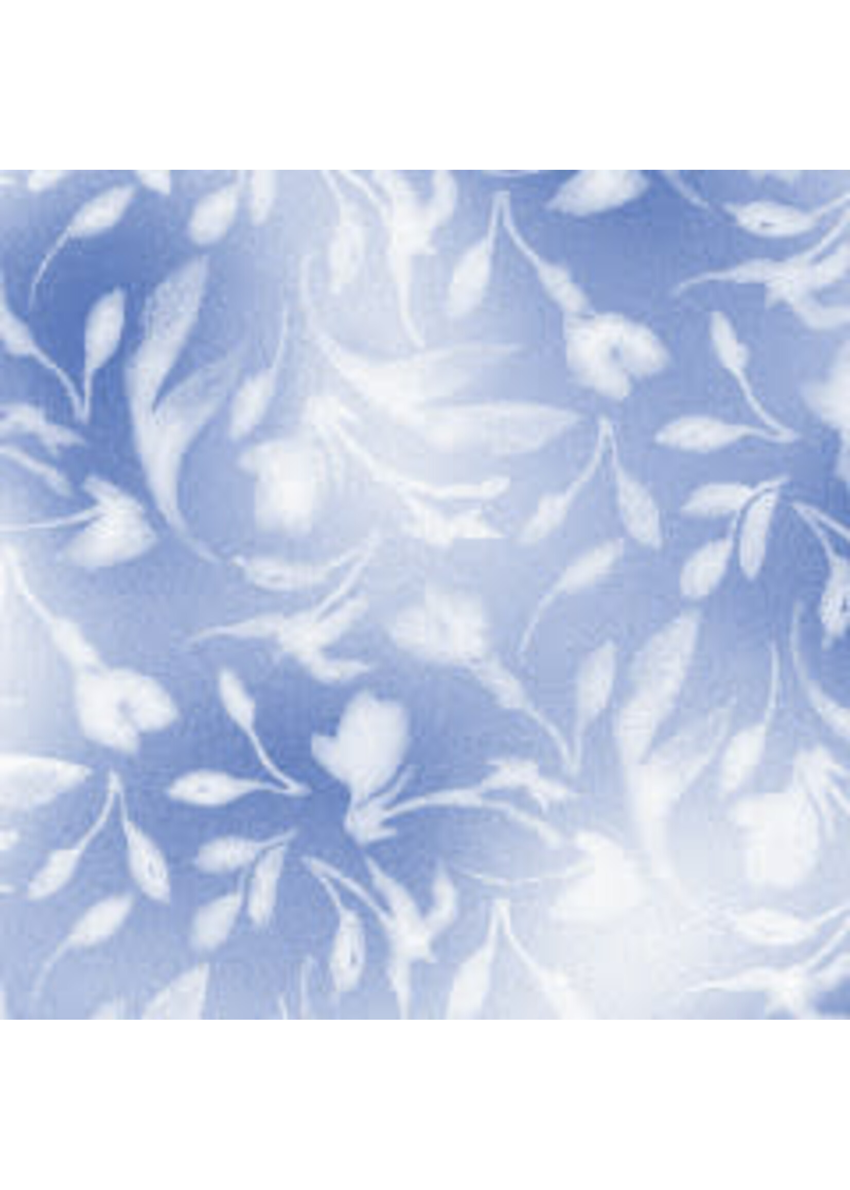 Maywood Studio Silver Jubilee - Soft Floral - White - Coupon - 95 cm x 110 cm