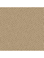 Stof Fabrics Hannah Basic - Dotted - Taupe - Coupon - 105 cm x 110 cm