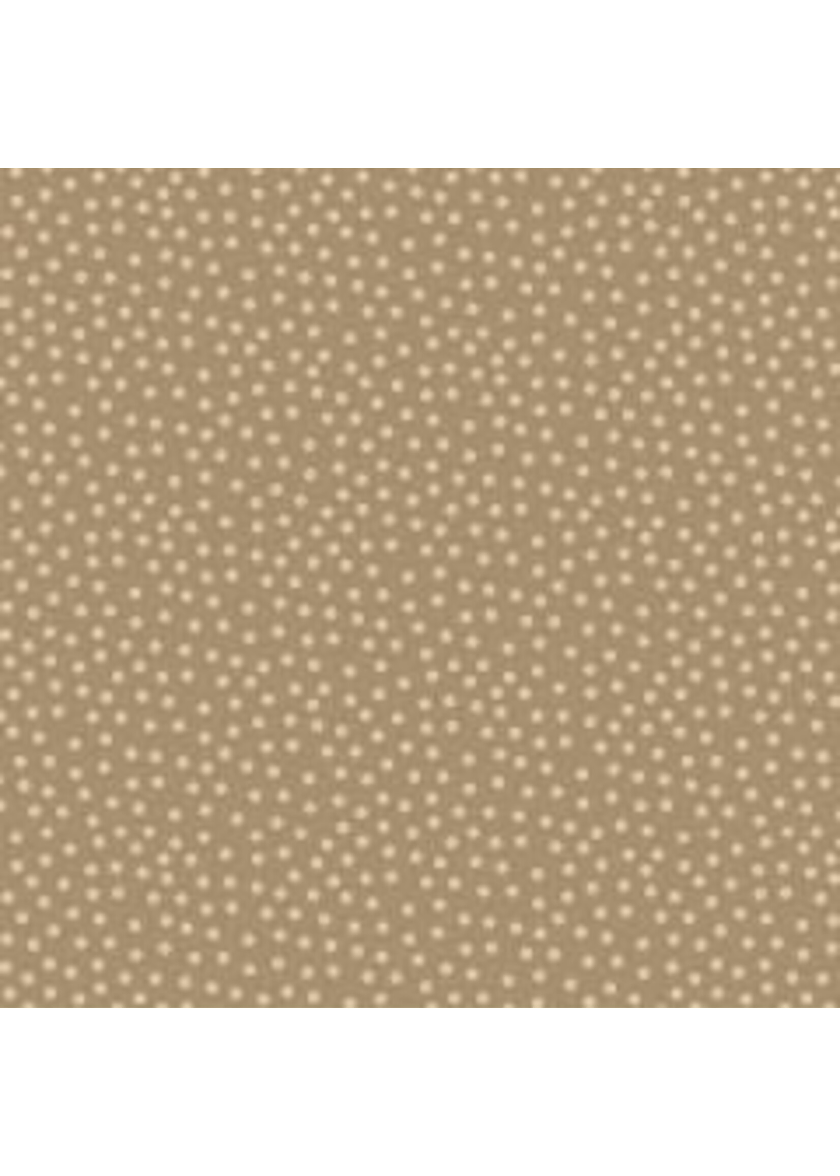 Stof Fabrics Hannah Basic - Dotted - Taupe - Coupon - 105 cm x 110 cm