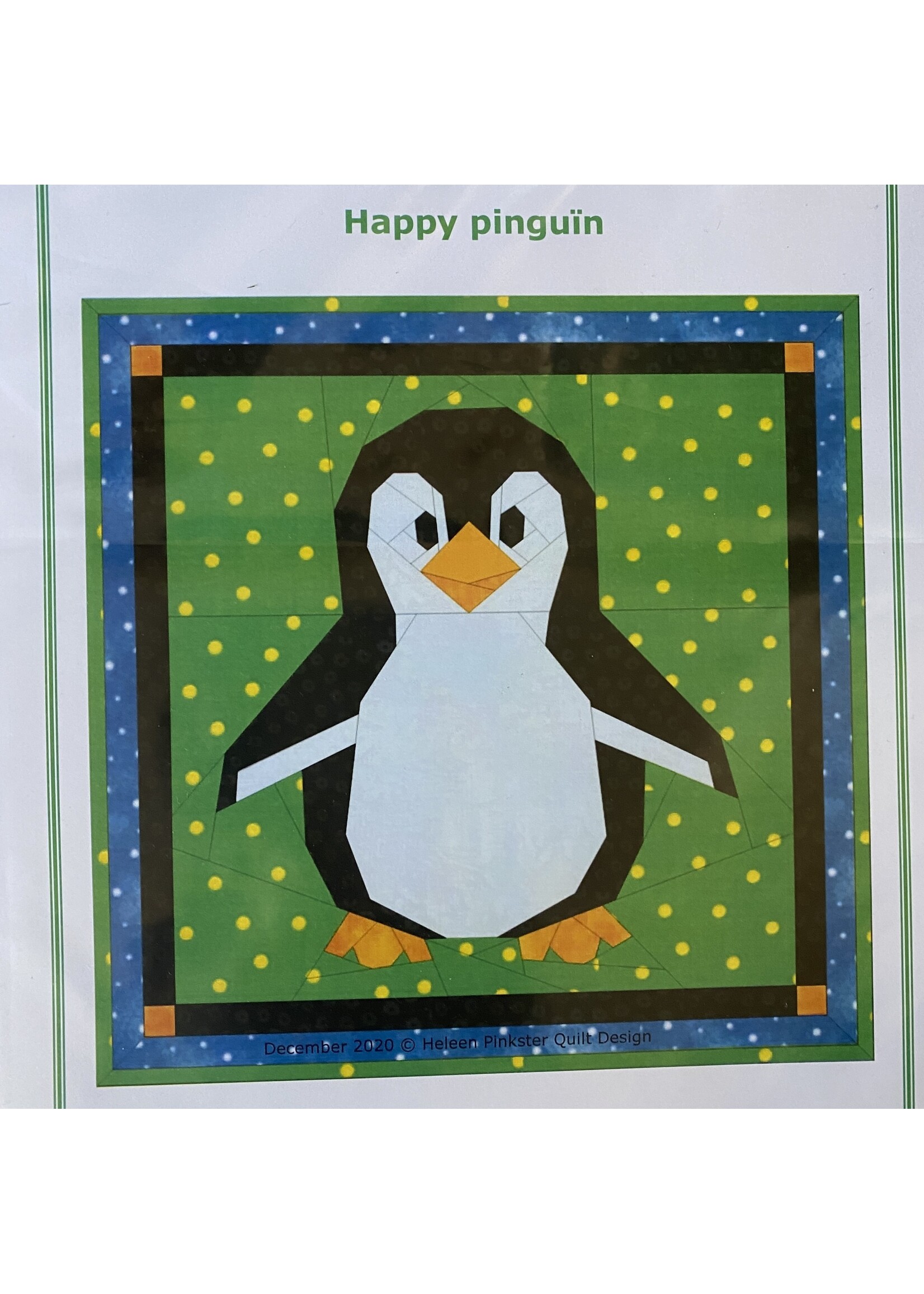 Heleen Pinkster Patroon Foundation Piecing - Happy Pinguin