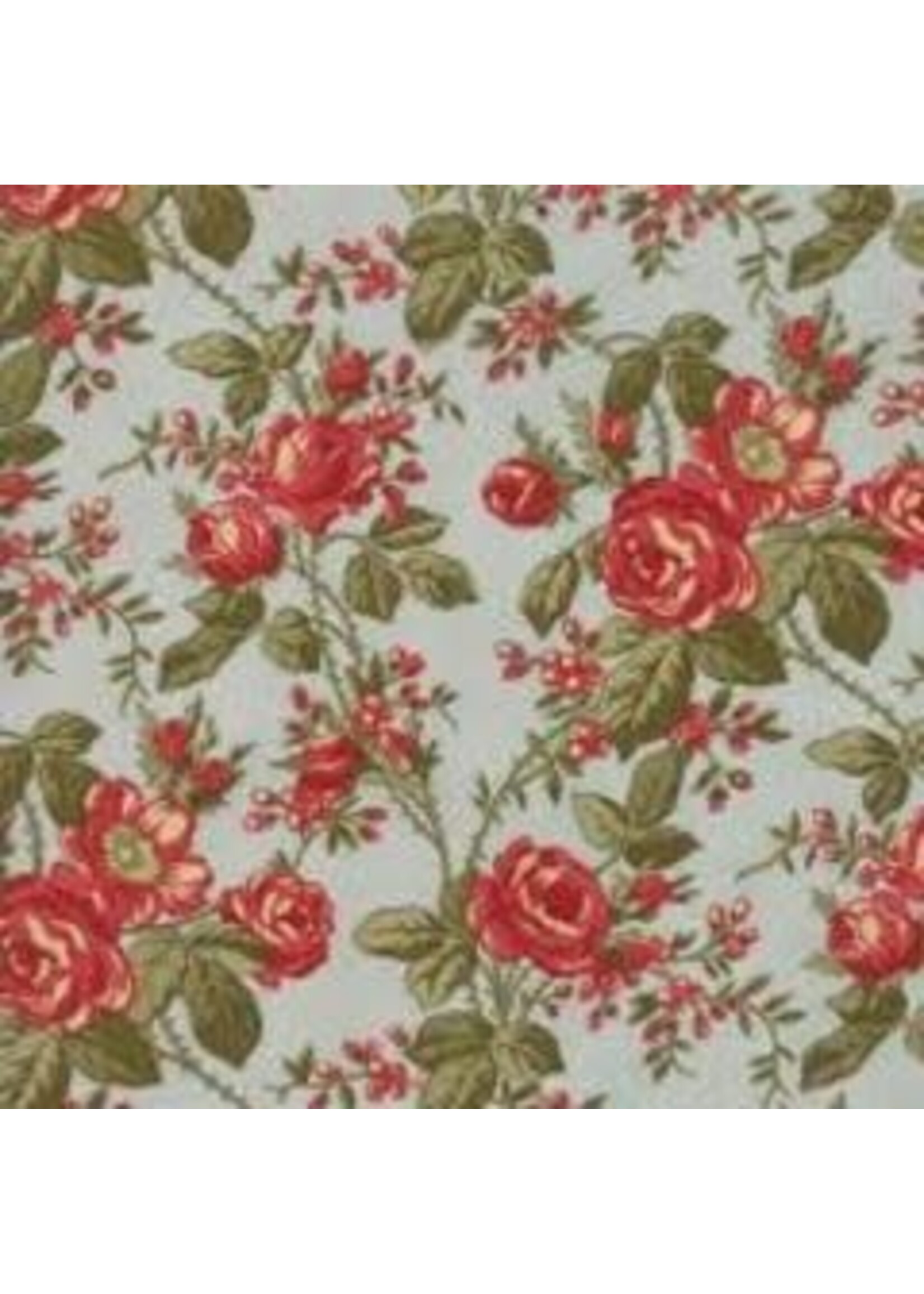 Moda Fabrics 3 Sisters - Rosewood - Floral Roses - Frost - Coupon - 110 cm x 275 cm