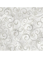 Kanvas Studio Swirling Splendor - Cloud Gray - Coupon - 165 cm x 275 cm