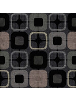 Blank Quilting Geo Square - Black - Coupon - 125 cm x 275 cm