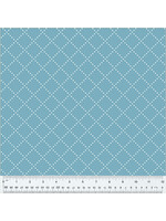 Windham Fabrics Clover & Dot - Bias Grid - Cerulean - 5386812