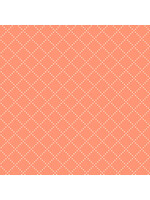 Windham Fabrics Clover & Dot - Bias Grid - Coral - 5386811