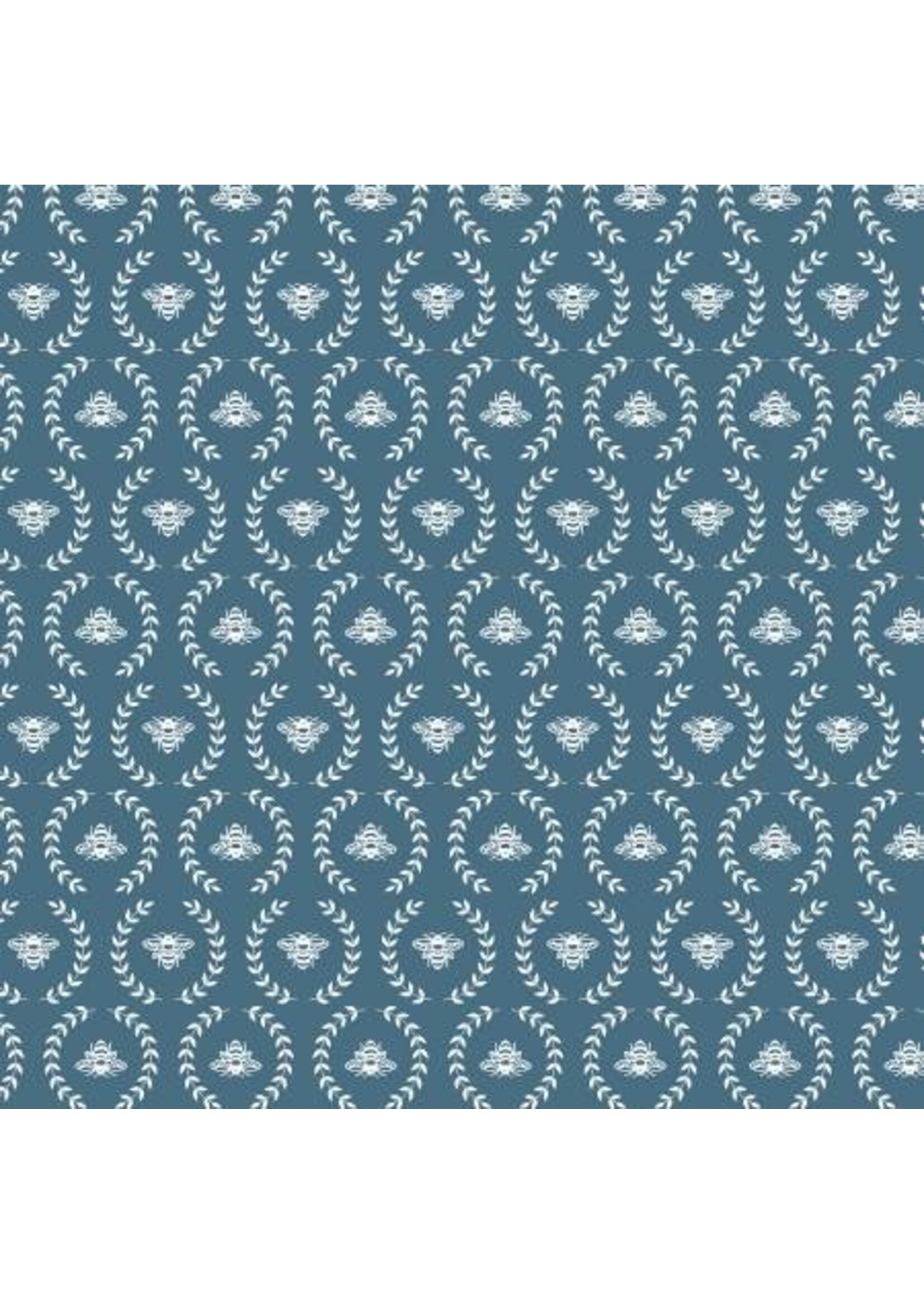 Windham Fabrics Clover & Dot - Bee - Denim - 538624