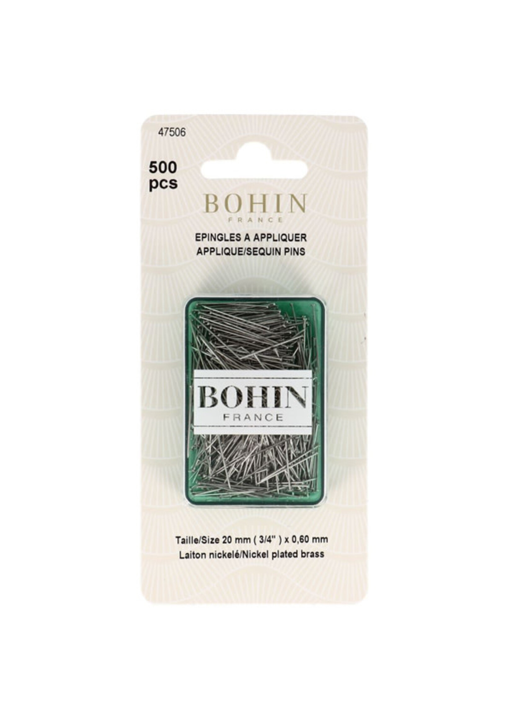 Bohin Applique Pins - 500 spelden