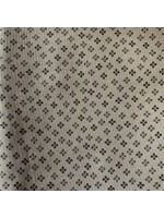Stof Fabrics Hannah Basic - Crosses - Grey - Coupon - 110 cm x 110 cm