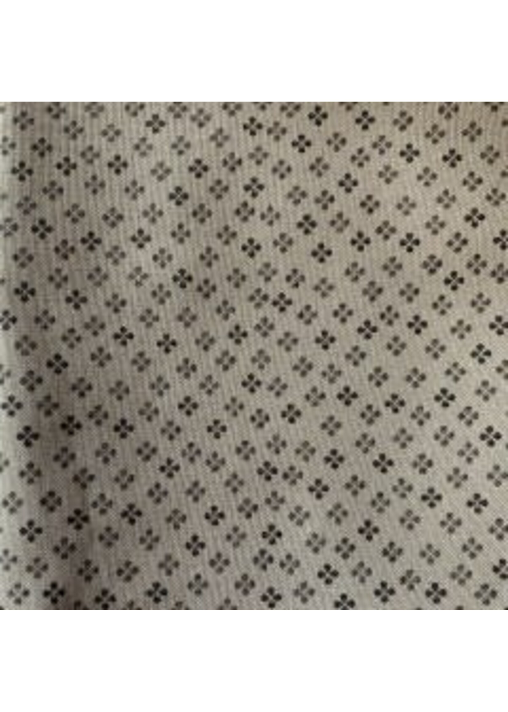 Stof Fabrics Hannah Basic - Crosses - Grey - Coupon - 110 cm x 110 cm