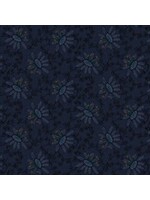 Henry Glass Fabrics Scrap Happy - Navy - Coupon - 100 cm x 110 cm