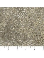 Northcott Artisan Spirit Metallics Shimmer - Silver - Coupon - 85 cm x 110 cm