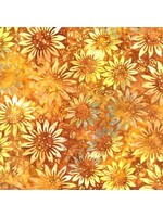 Timeless Treasures Xtonga - Autumn Sunflowers - BX1198