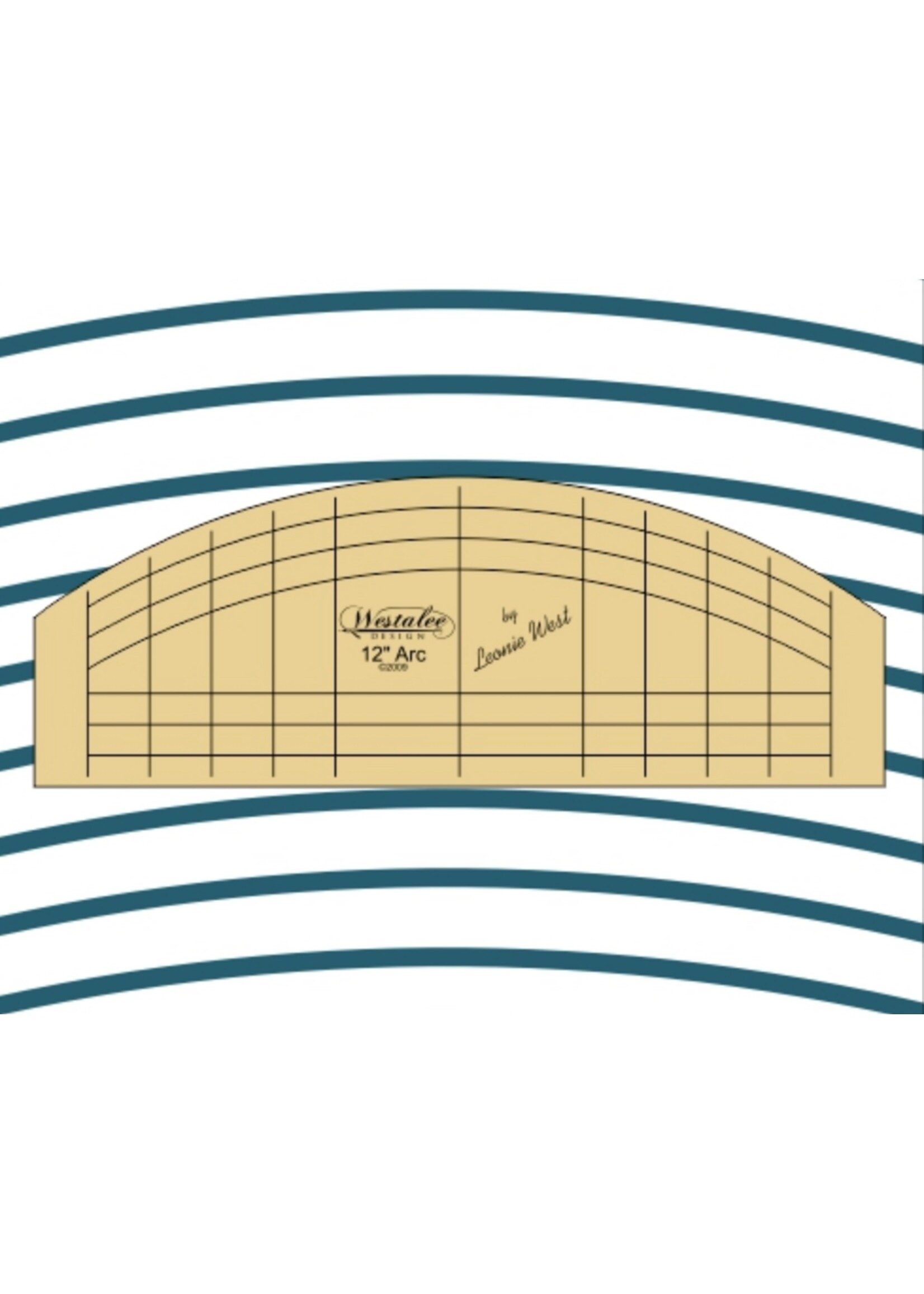 Westalee by Sew Steady Quiltliniaal - 12 inch - Arc - Low Shank
