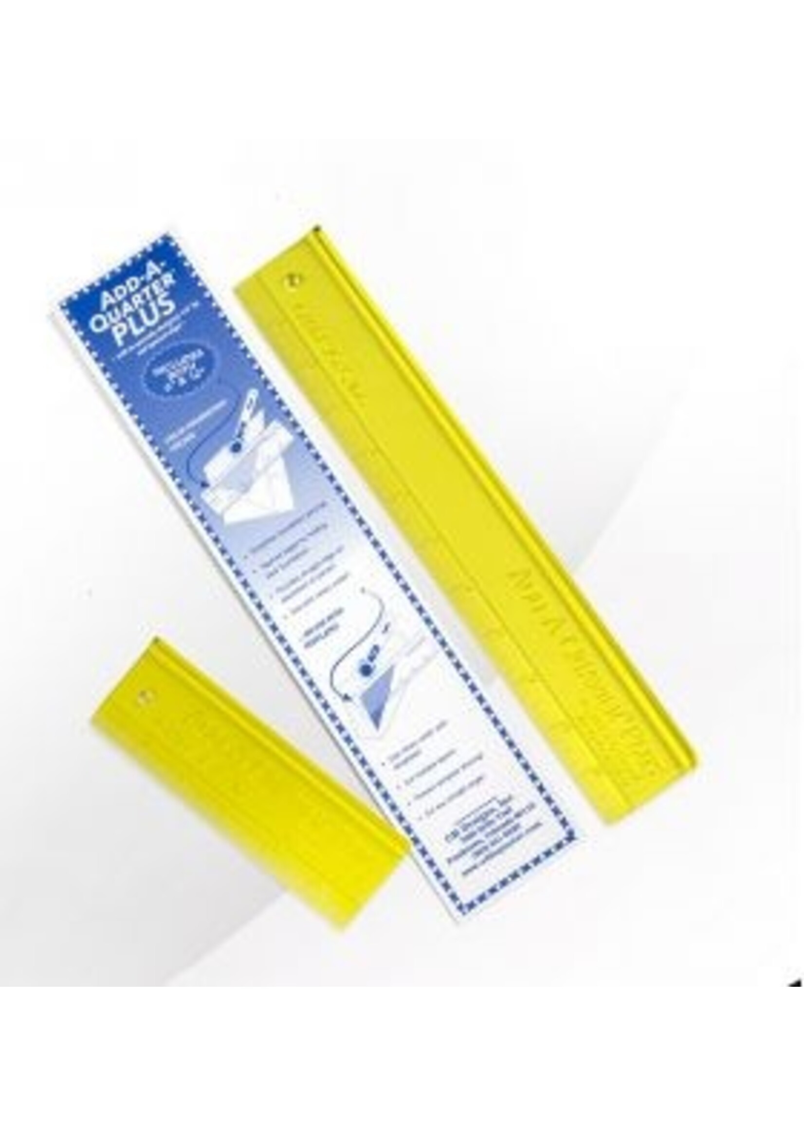 CM designs Liniaal - Add A Quarter - Plus - 6 inch + 12 inch  - Geel