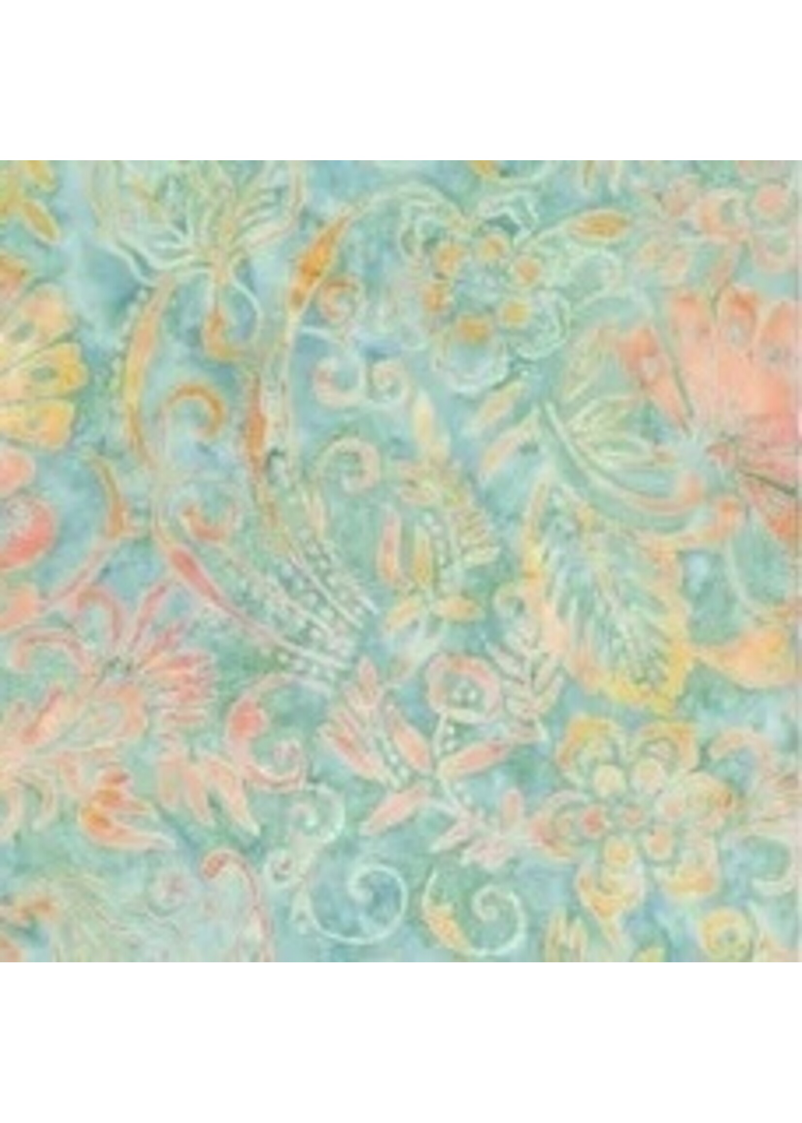 Timeless Treasures Tonga - Flower Scroll - Placid