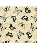 Wilmington Prints Chantrell - Butterfly - Cream