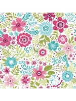 Benartex Studio Secret Garden 108 - Wallflowers - Vanilla - 93W07