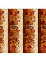 In The Beginning Reflections of Autumn II - Border - 20RA1 - Coupon - 150 cm x 110 cm