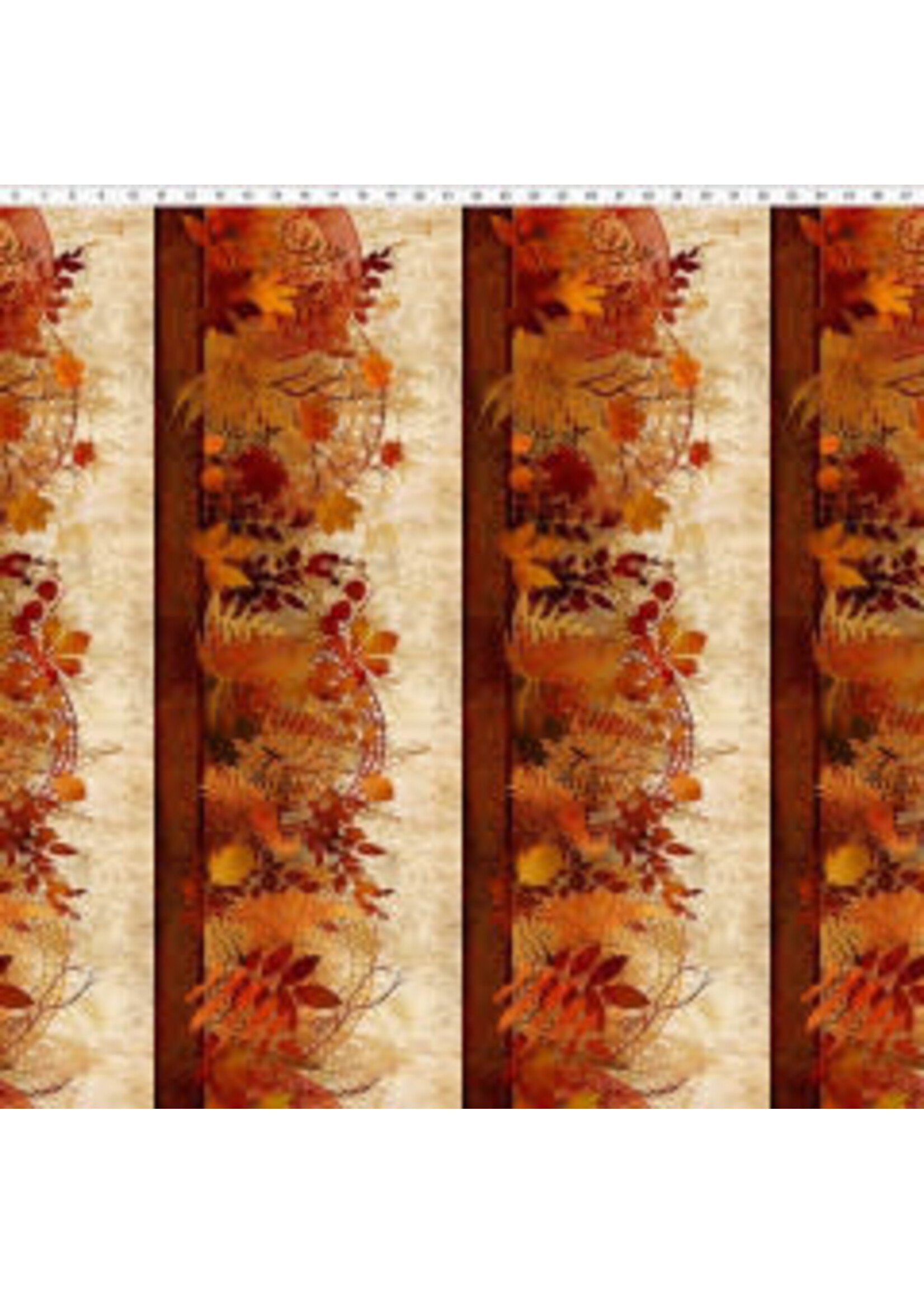 In The Beginning Reflections of Autumn II - Border - 20RA1 - Coupon - 150 cm x 110 cm