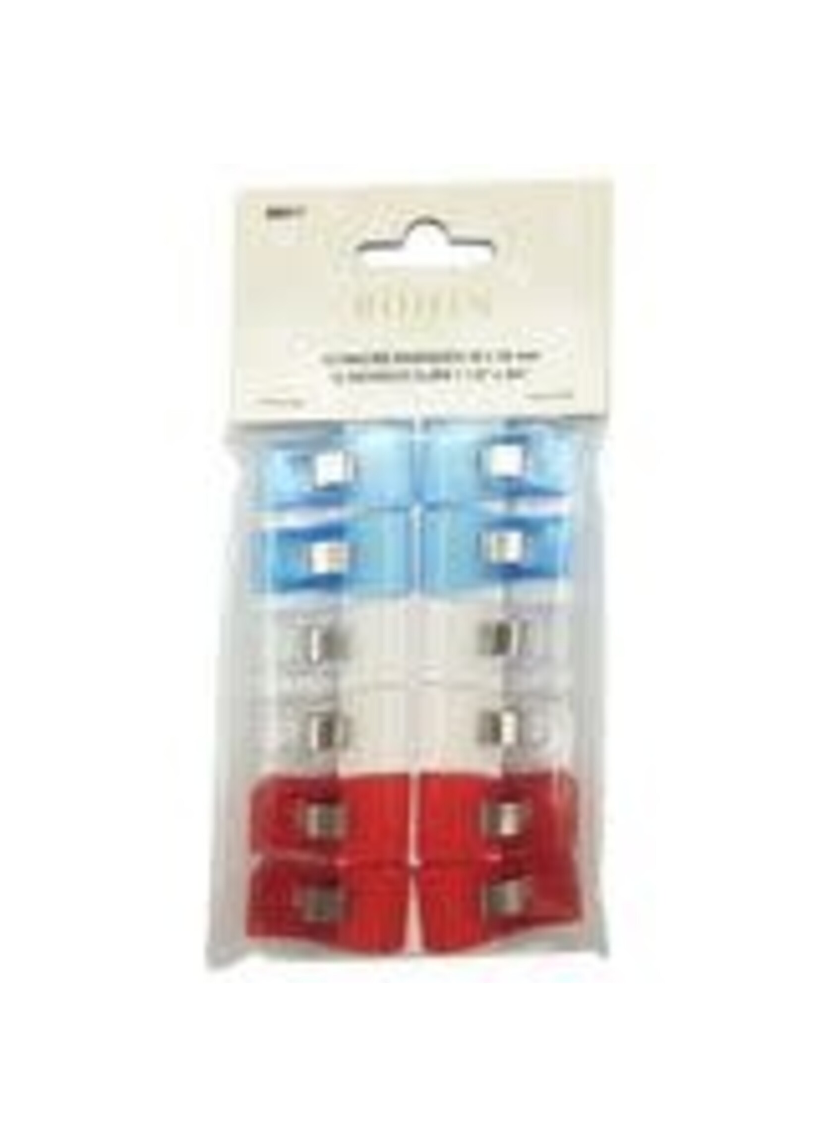 Bohin Wonder Clips - 12 stuks - In drie kleuren - 32 x 18 mm